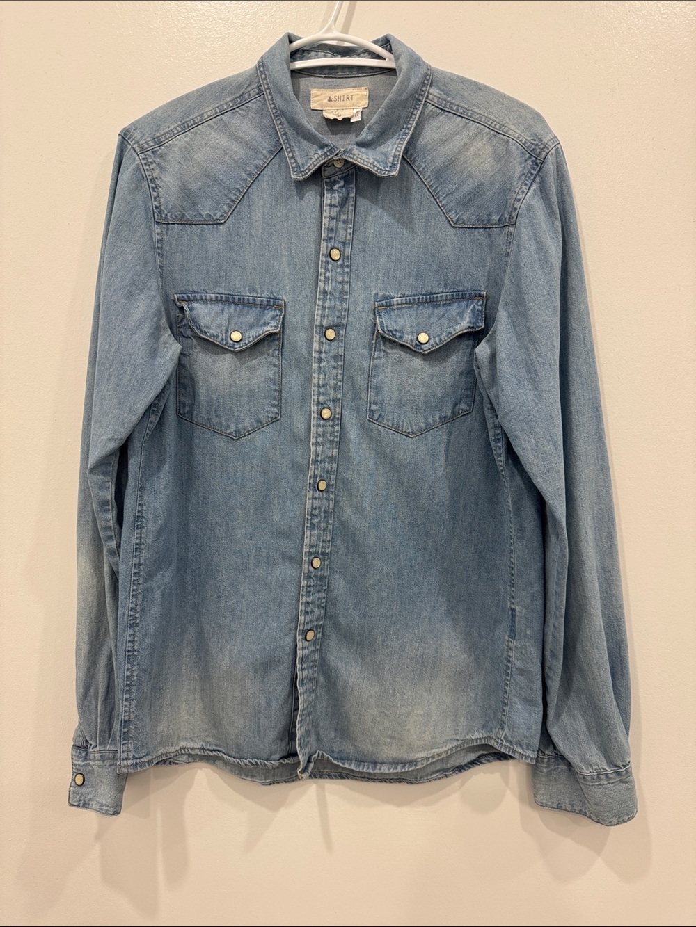 H&M &SHIRT Denim Western Button-Up Shirt S